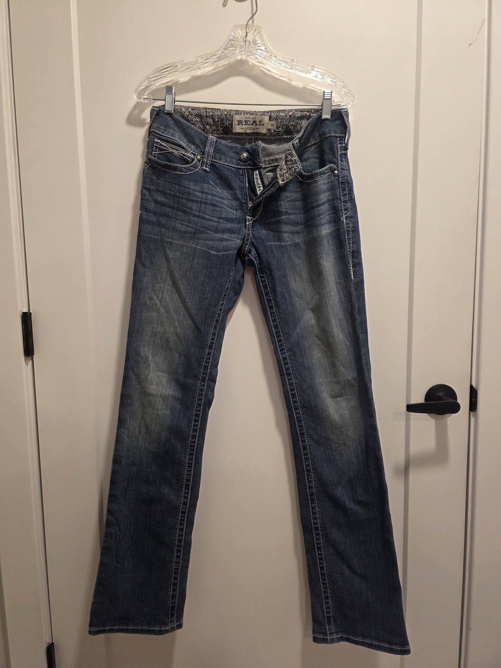 Ariat Mid-Rise Straight Jeans -sz 28R